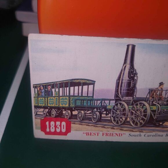 1955 Topps Rails and Sails #106 - 1830 Best Friend - SC Railroad Trading Card - Picture 2 of 8